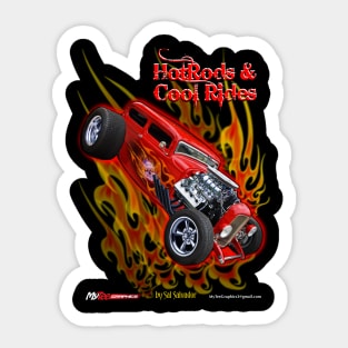 Hot Rods & Cool Rides - 32 Blown Hemi Ford Sedan Sticker